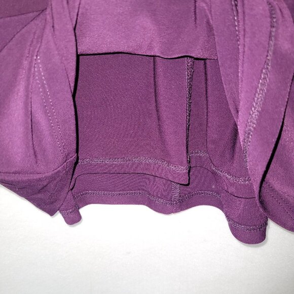 Lauren Ralph Lauren Dress Womens 6 Purple Sinch‎ Side 3/4 Bell Sleeve Scuba Knit - Picture 5 of 14